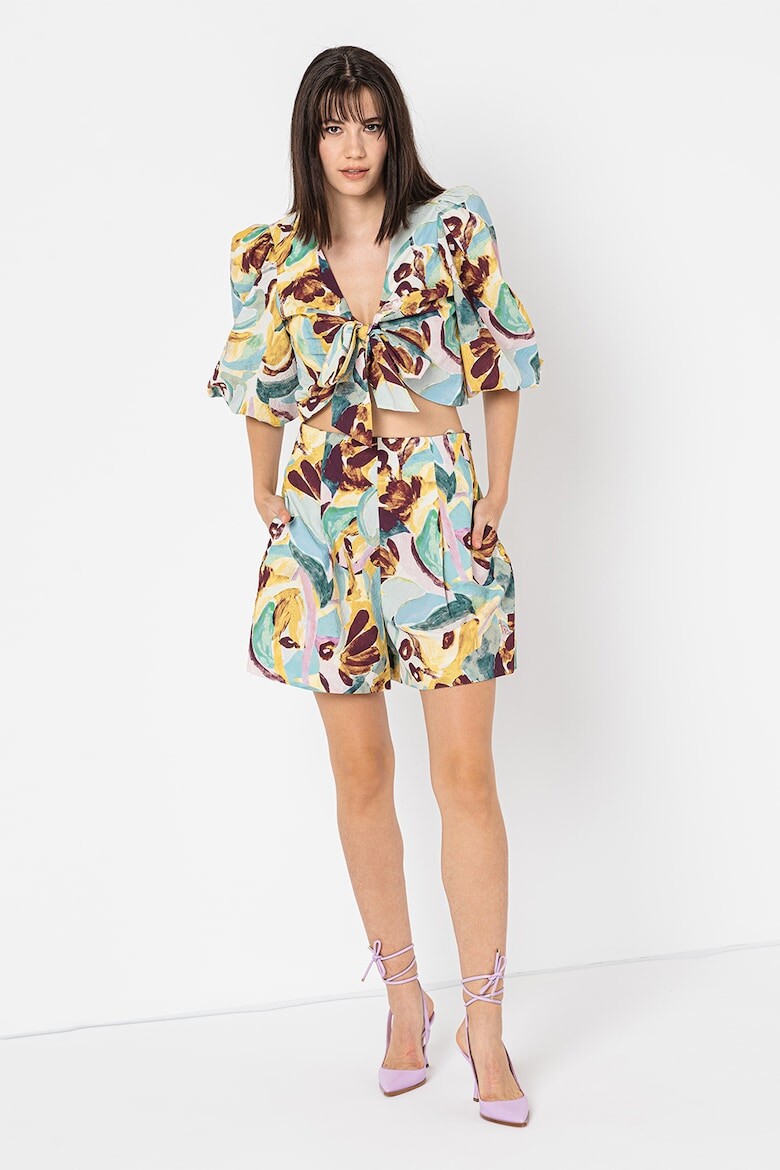 

Шорты Quinzz с завышенной талией и абстрактным узором Ted Baker, мультиколор