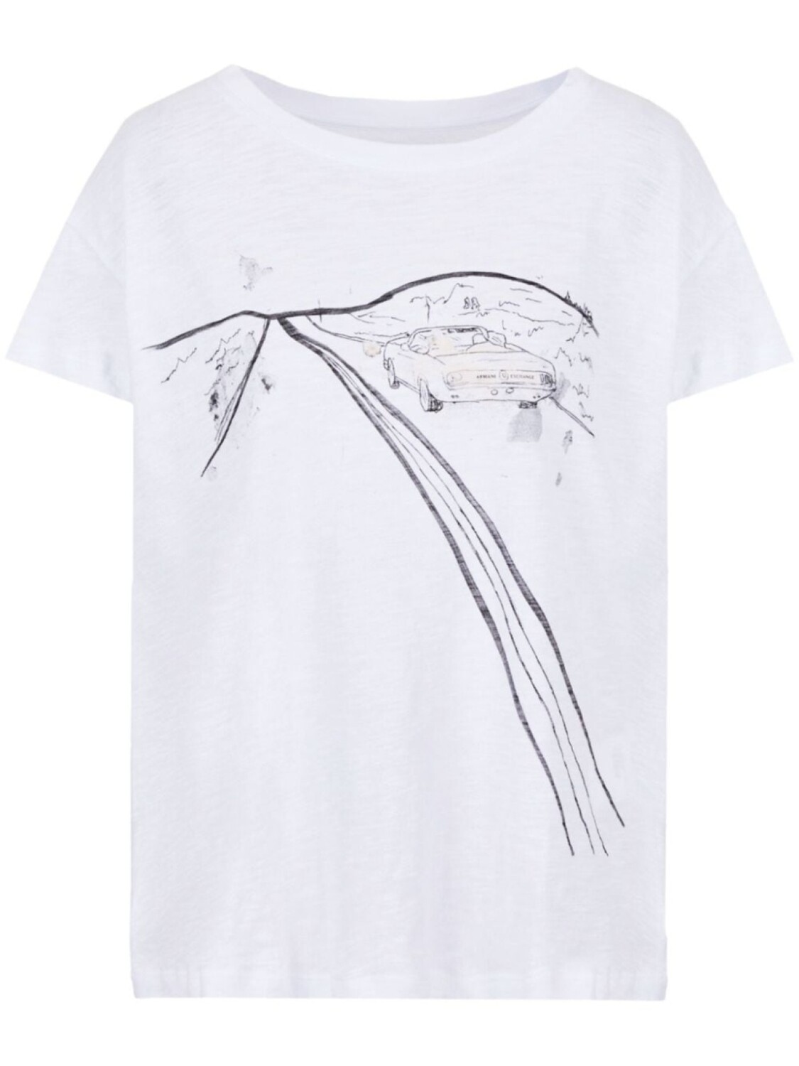 

Armani Exchange футболка с графичным принтом, белый