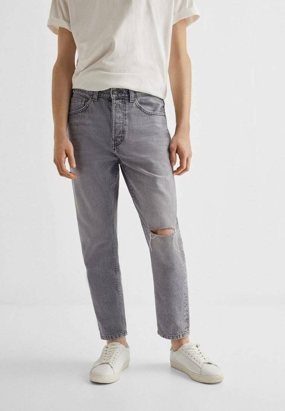 

Джинсы Straight Leg TAPFITBR Mango Kids, цвет denim grey