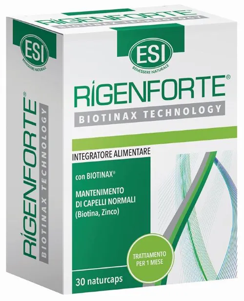 

Esi Rigenforte Naturcaps Добавка для ногтей и волос, 30 капсул без глютена