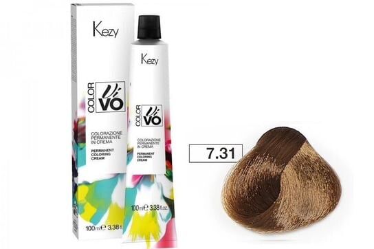 

Краска для волос Kezy Color Vivo 100 мл 7.31 блондин саванна