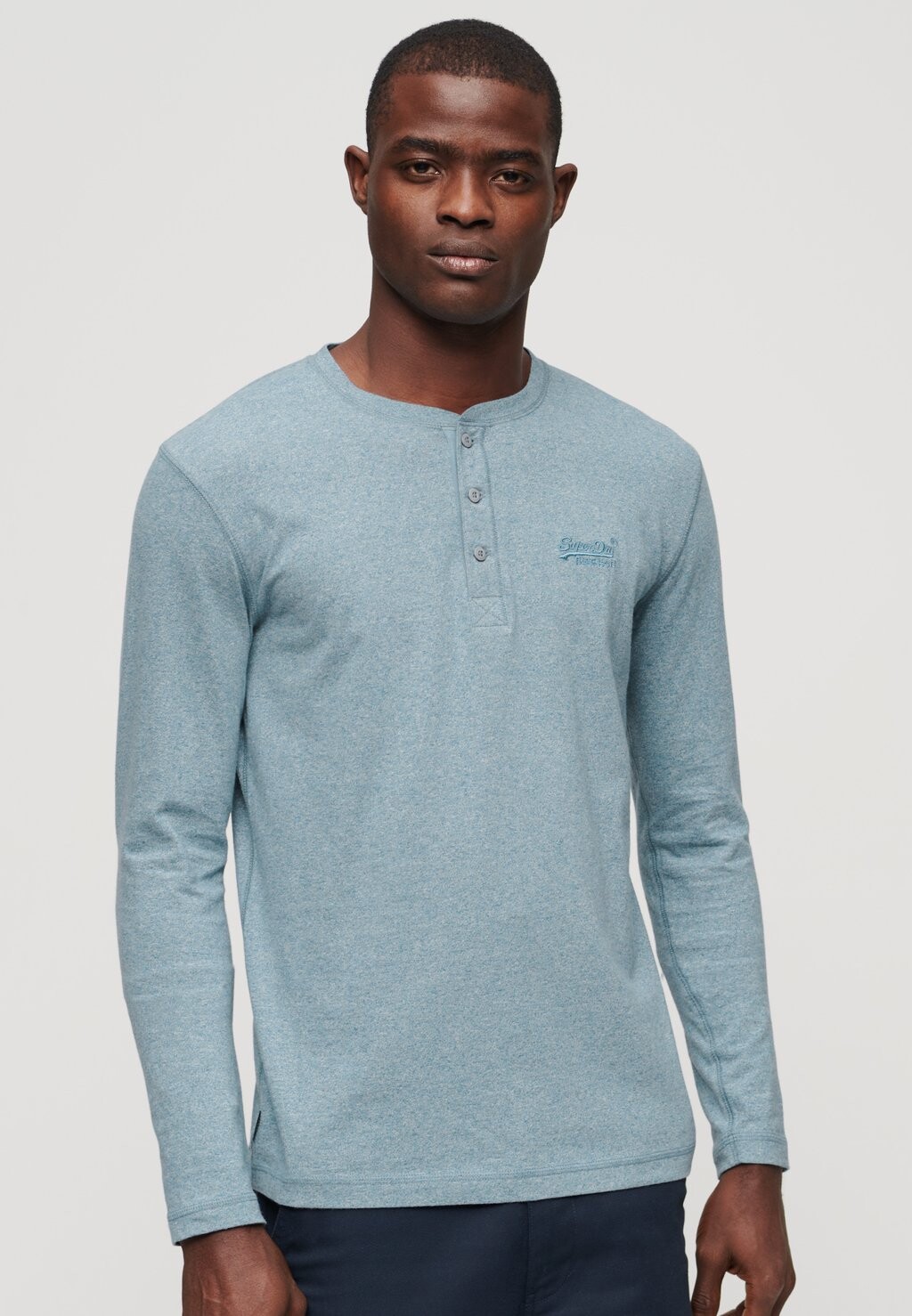 

Топ с длинными рукавами VINTAGE Superdry, цвет bay blue marl