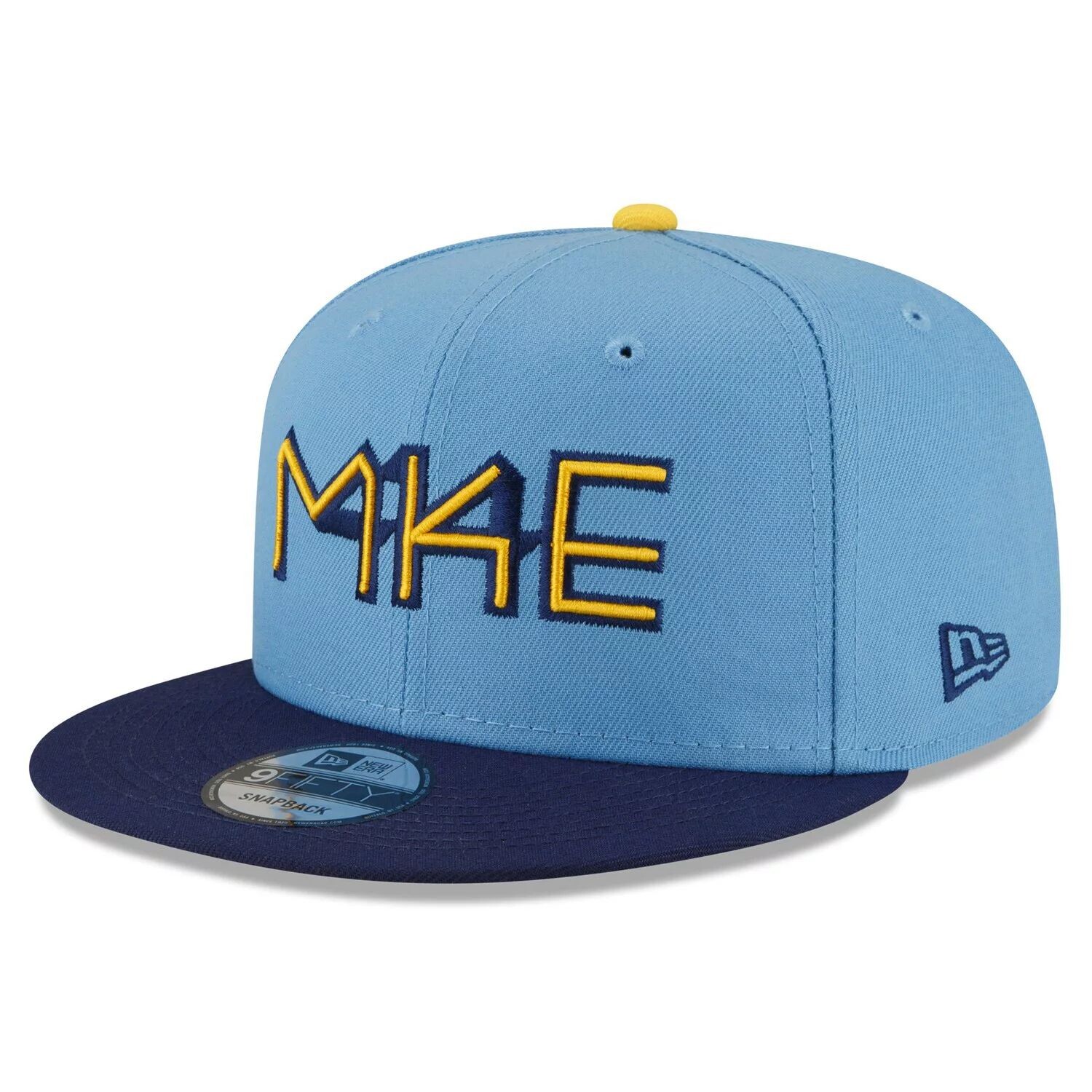 

Мужская регулируемая кепка New Era Powder Blue Milwaukee Brewers 2022 City Connect 9FIFTY Snapback