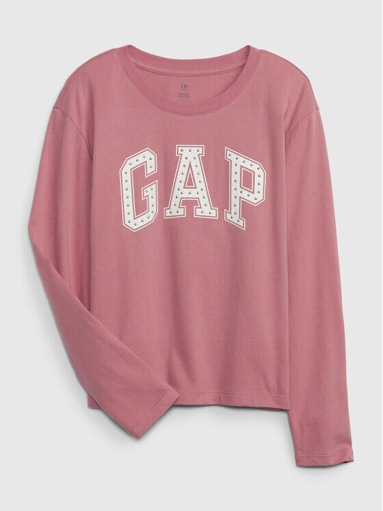 

Блуза стандартного кроя Gap, розовый
