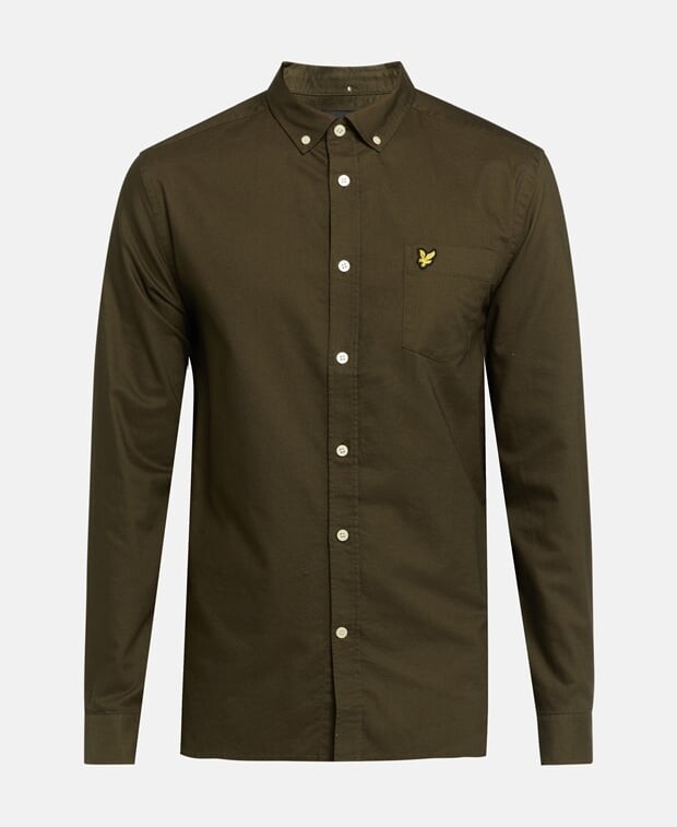

Рубашка ORGANIC с длинными рукавами - стандартный крой Lyle & Scott, хаки