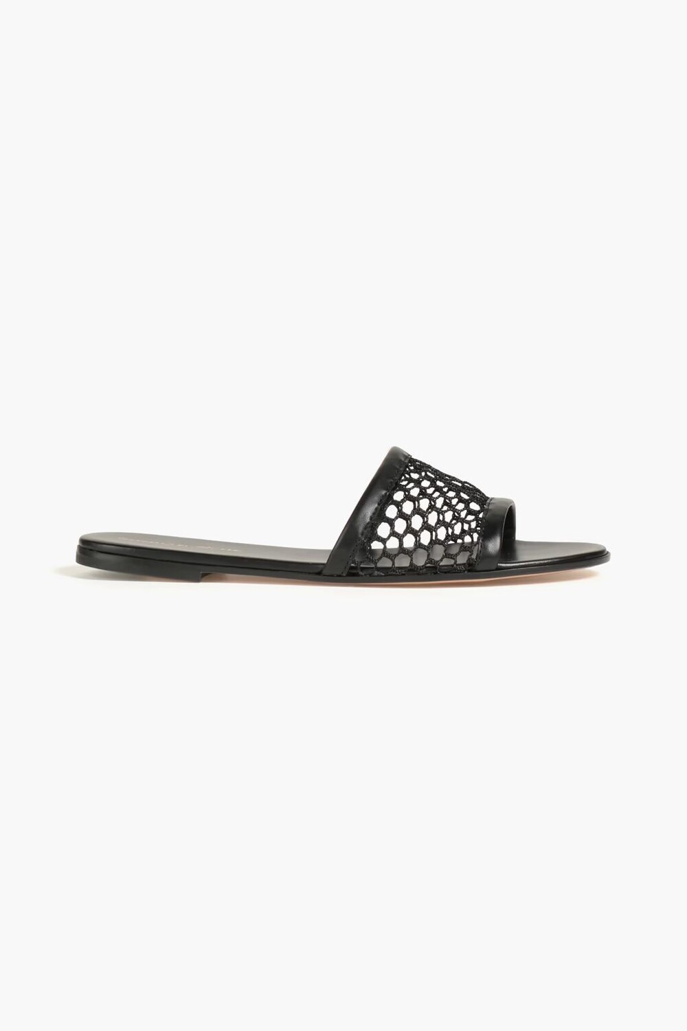 

Шлепанцы из кожи и сетки Gianvito Rossi, черный