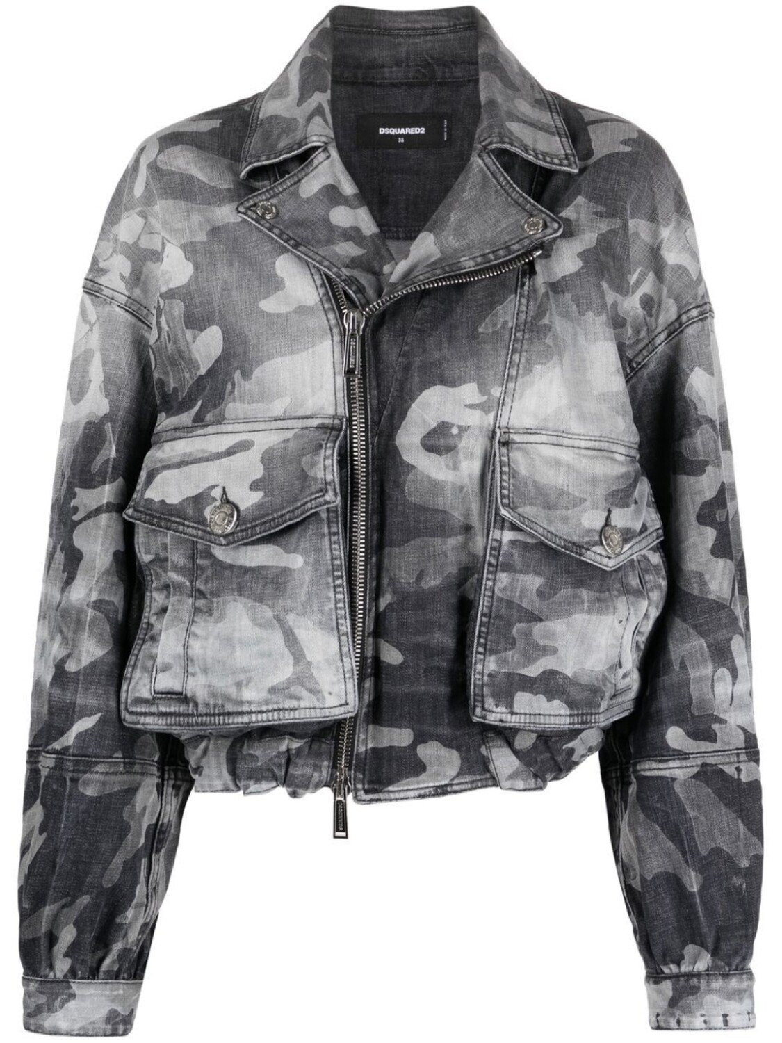 

Dsquared2 camouflage denim jacket, черный