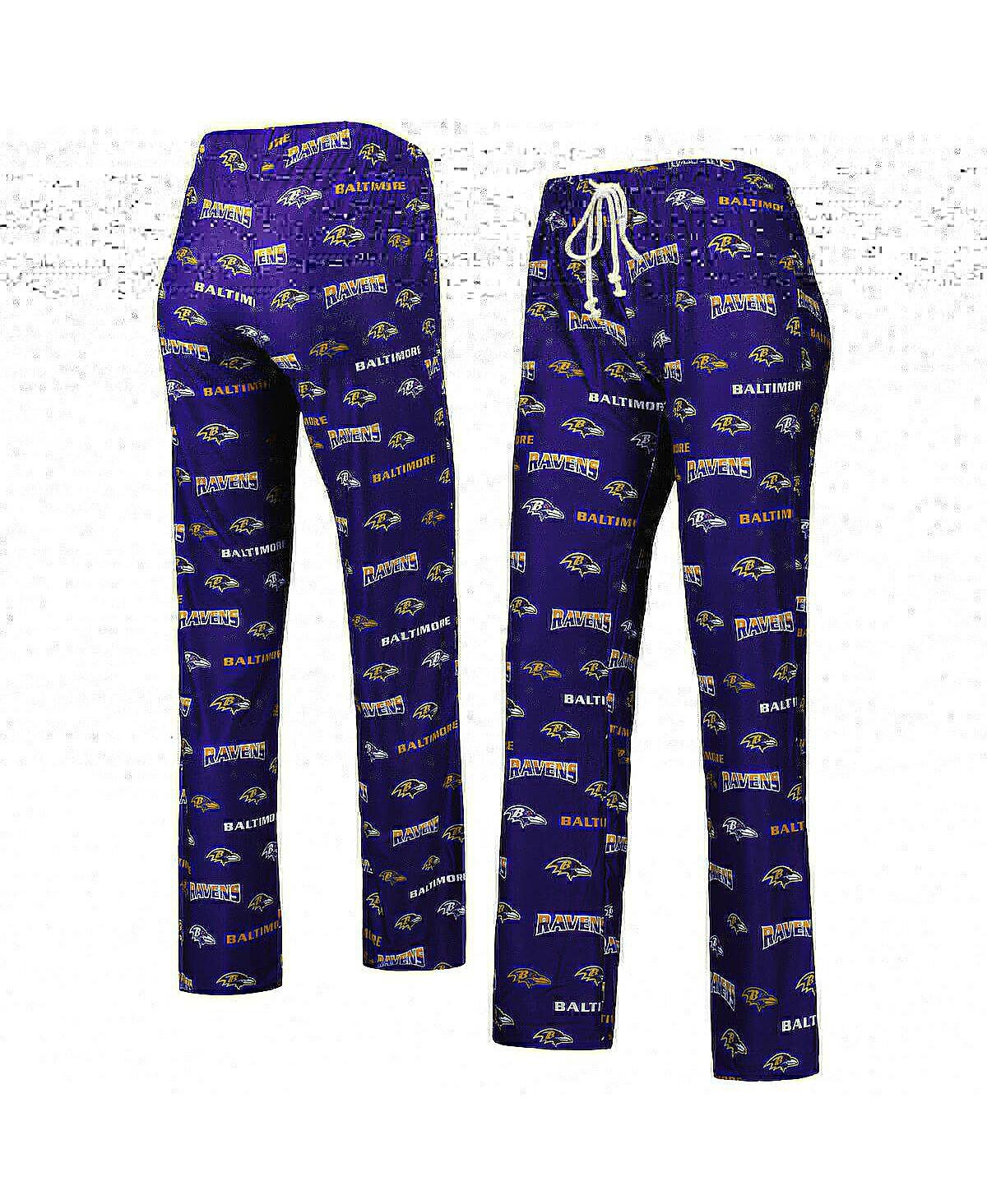 

Женские фиолетовые трикотажные брюки Baltimore Ravens Concepts Sport