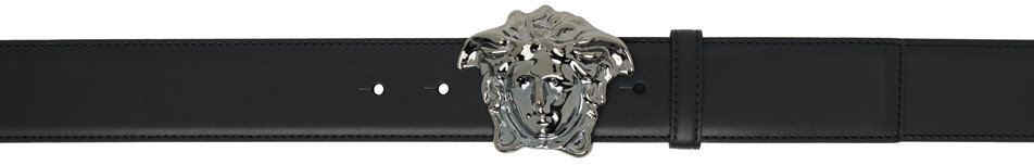 

Черный ремень 'La Medusa' Versace, цвет Black/Ruthenium