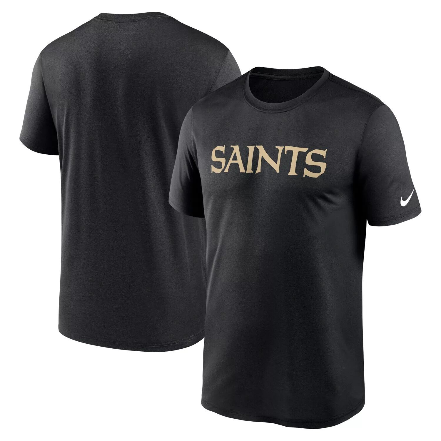 

Мужская черная футболка New Orleans Saints Legend с надписью Performance Nike, Черный