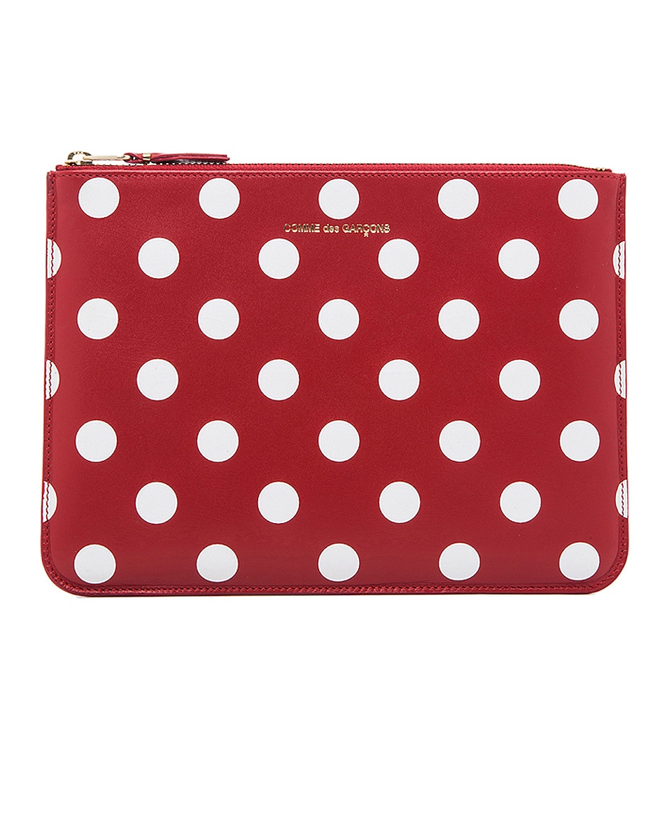 

Сумка Comme des Garçons Polka Dot Pouch, красный