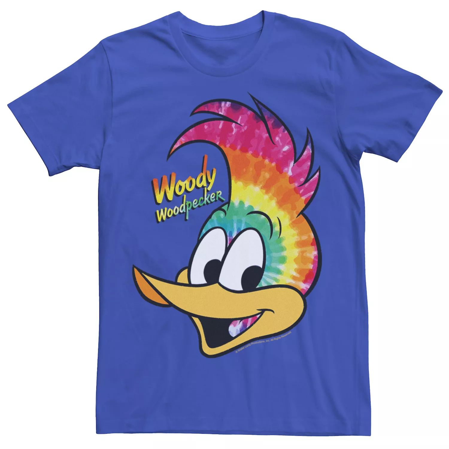 Мужская футболка с рисунком Woody Woodpecker Tie Dye Portrait Licensed Character