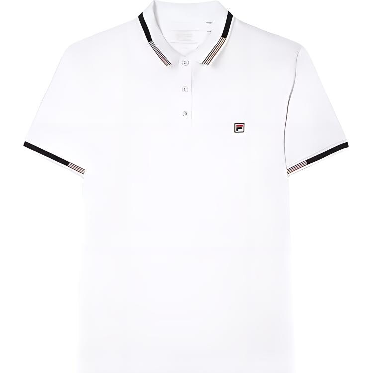 

Рубашка поло мужская стандартная белая-WT Fila, белый