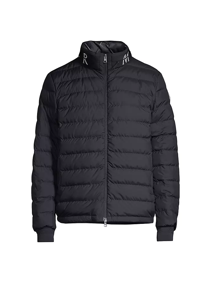 

Пуховик Акио Moncler, темно-синий