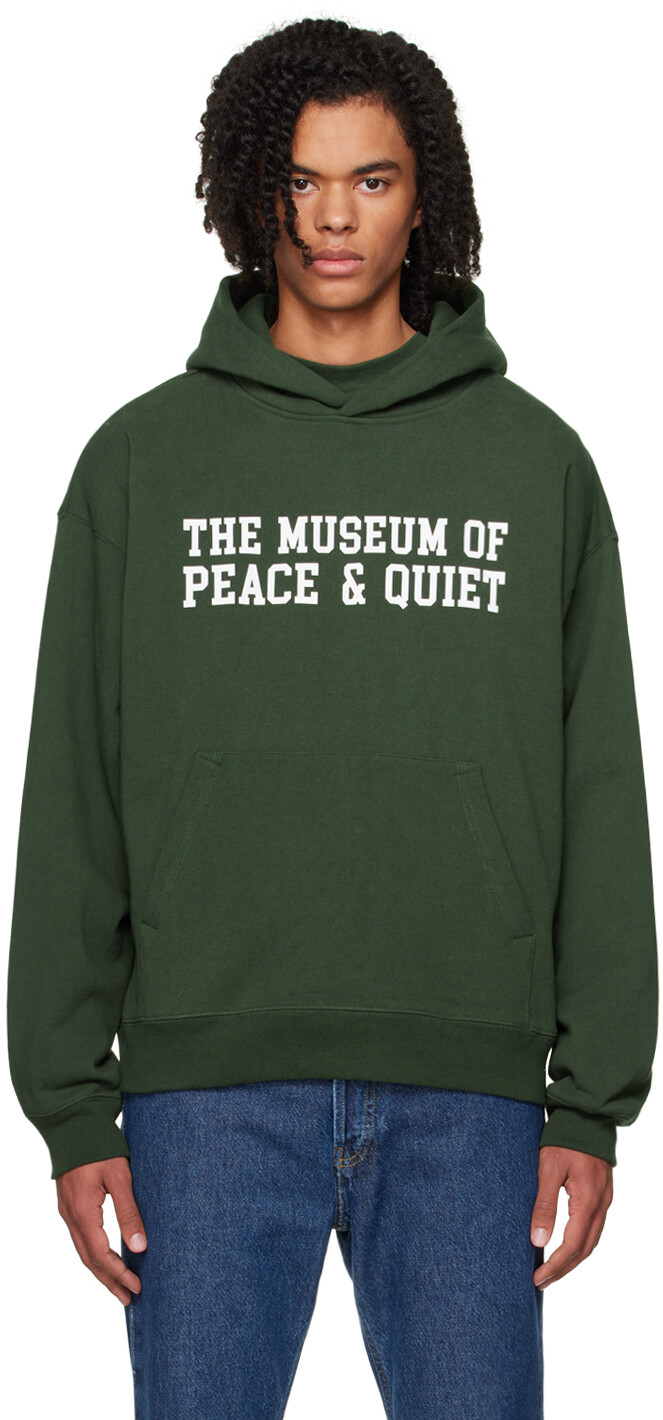

Зеленая толстовка с капюшоном Museum of Peace & Quiet Campus, Зеленый