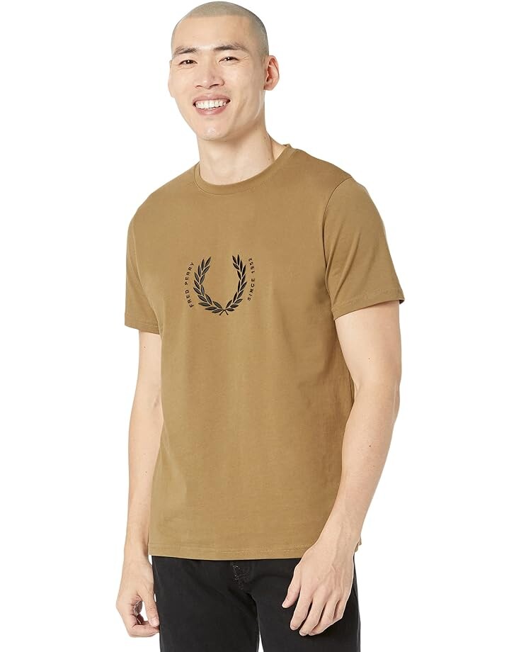 

Футболка Fred Perry Circle Branding, цвет Shaded Stone