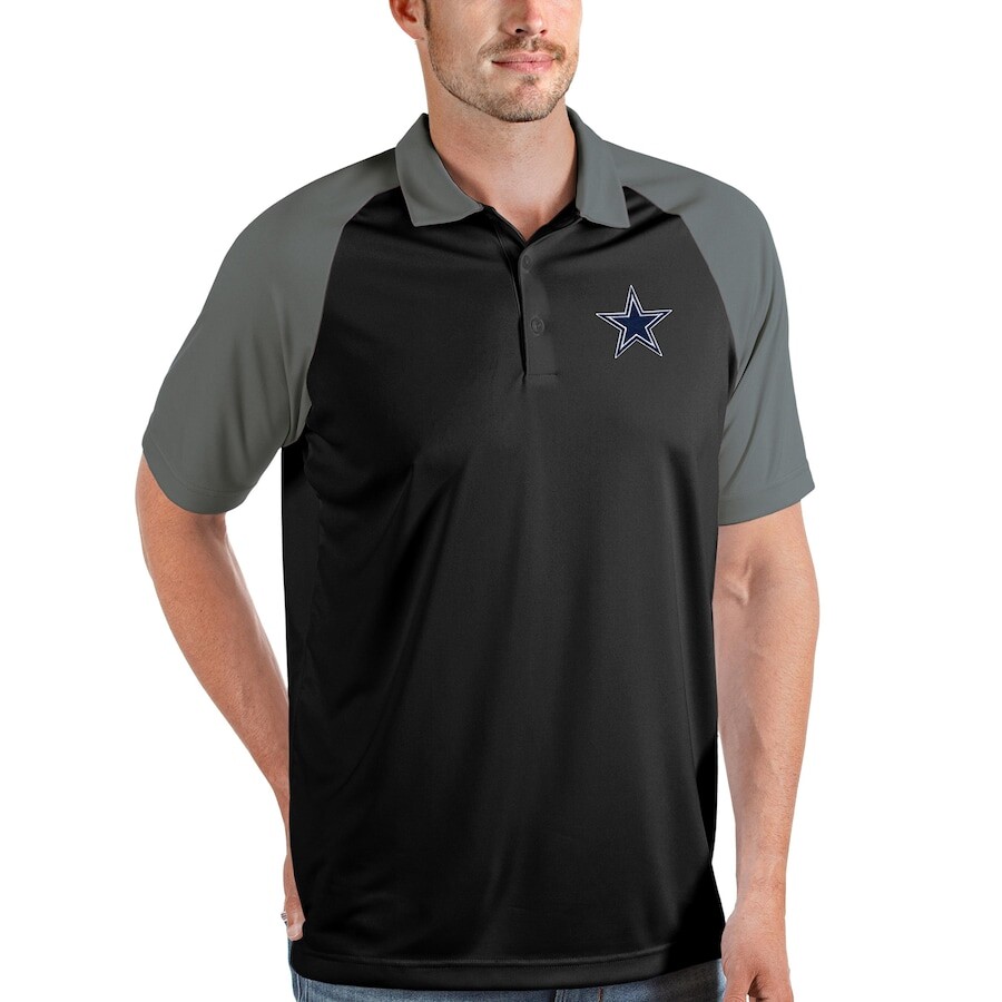 

Поло с коротким рукавом Antigua Dallas Cowboys, черный
