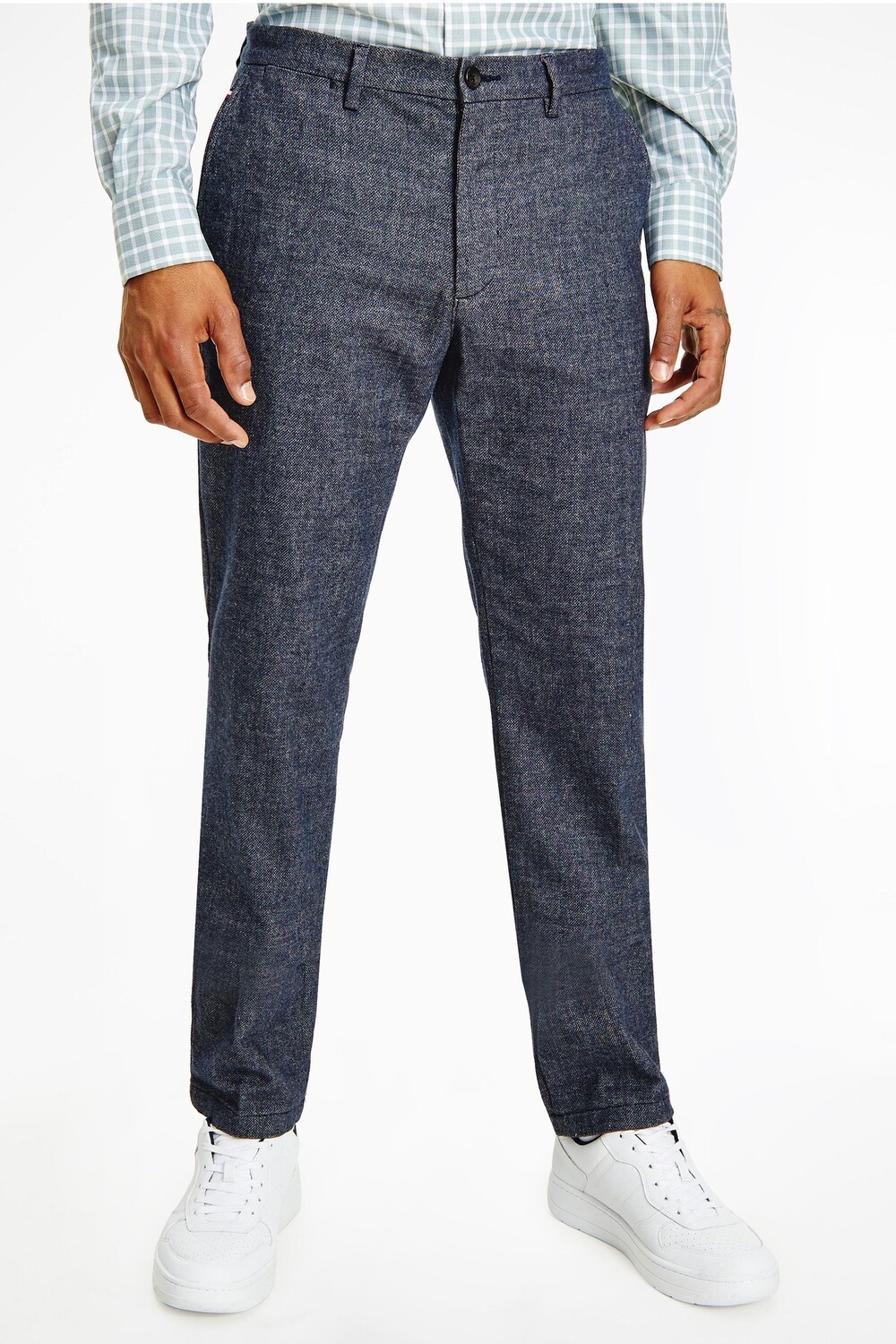 

Синие брюки Denton Wool Look от бренда Tommy Hilfiger, синий