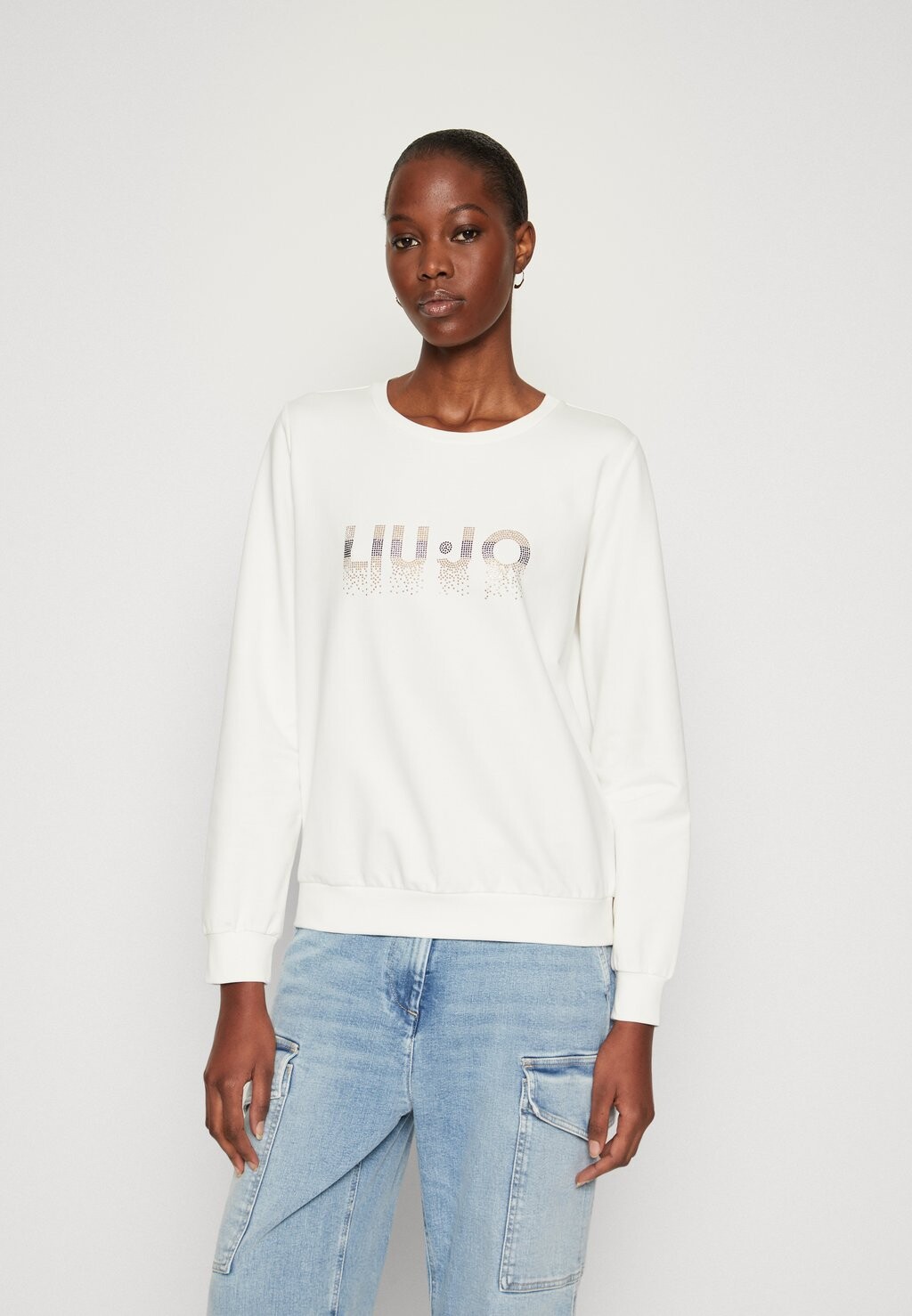 

Толстовка Felpa Chiusa LIU JO, цвет light ivory