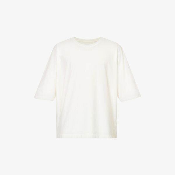 

Футболка оверсайз из хлопкового джерси Basic Release Homme Plissé Issey Miyake, белый