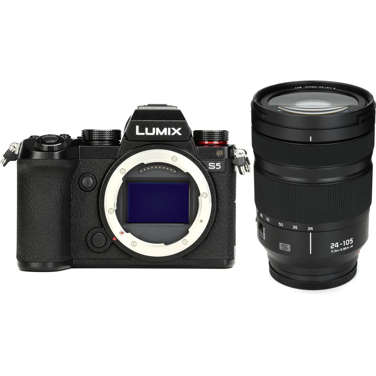 

Беззеркальная камера Panasonic Lumix S5 с объективом S-R24105 Lumix S 24–105 мм f/4 Macro O.I.S. Объектив