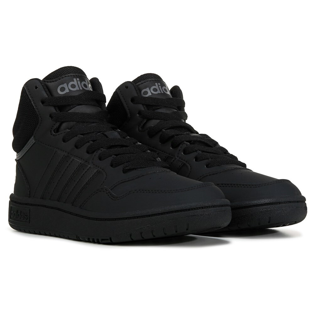 

Детские высокие кроссовки Hoops 3 Little/Big Kid Adidas, черный