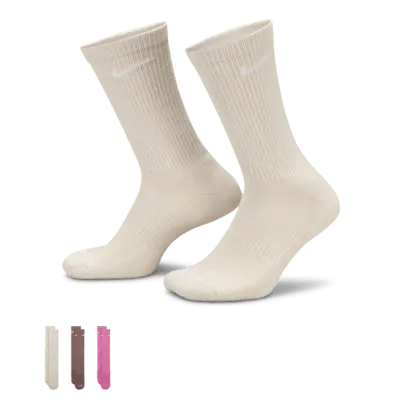 

Носки Nike Everyday Plus Cushioned Training Crew (3 шт), разноцветный