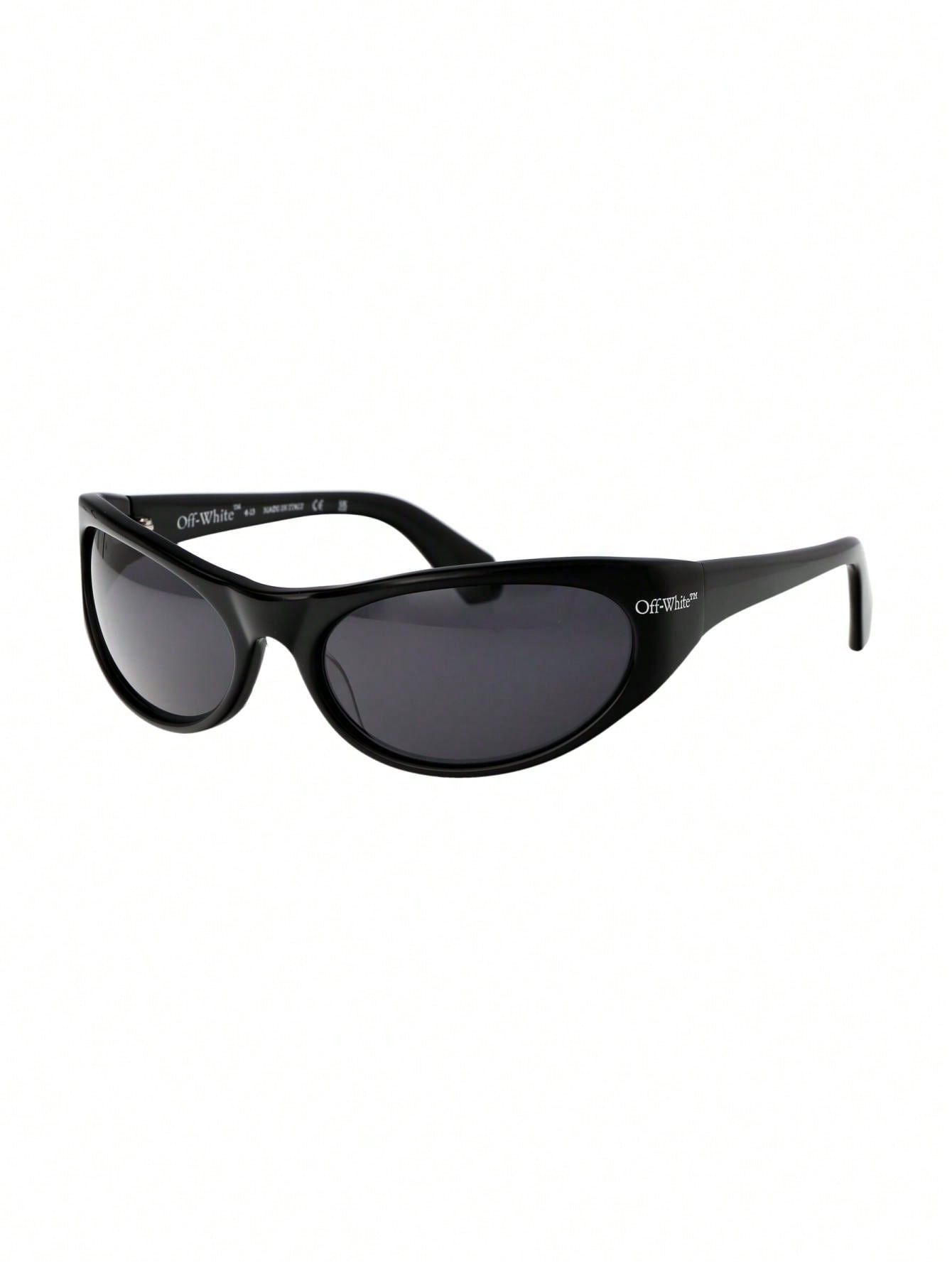 черные солнцезащитные очки на клипсе off white цвет black dark grey Мужские солнцезащитные очки Off-White ЧЕРНЫЕ OERI094F23PLA0011007, черный