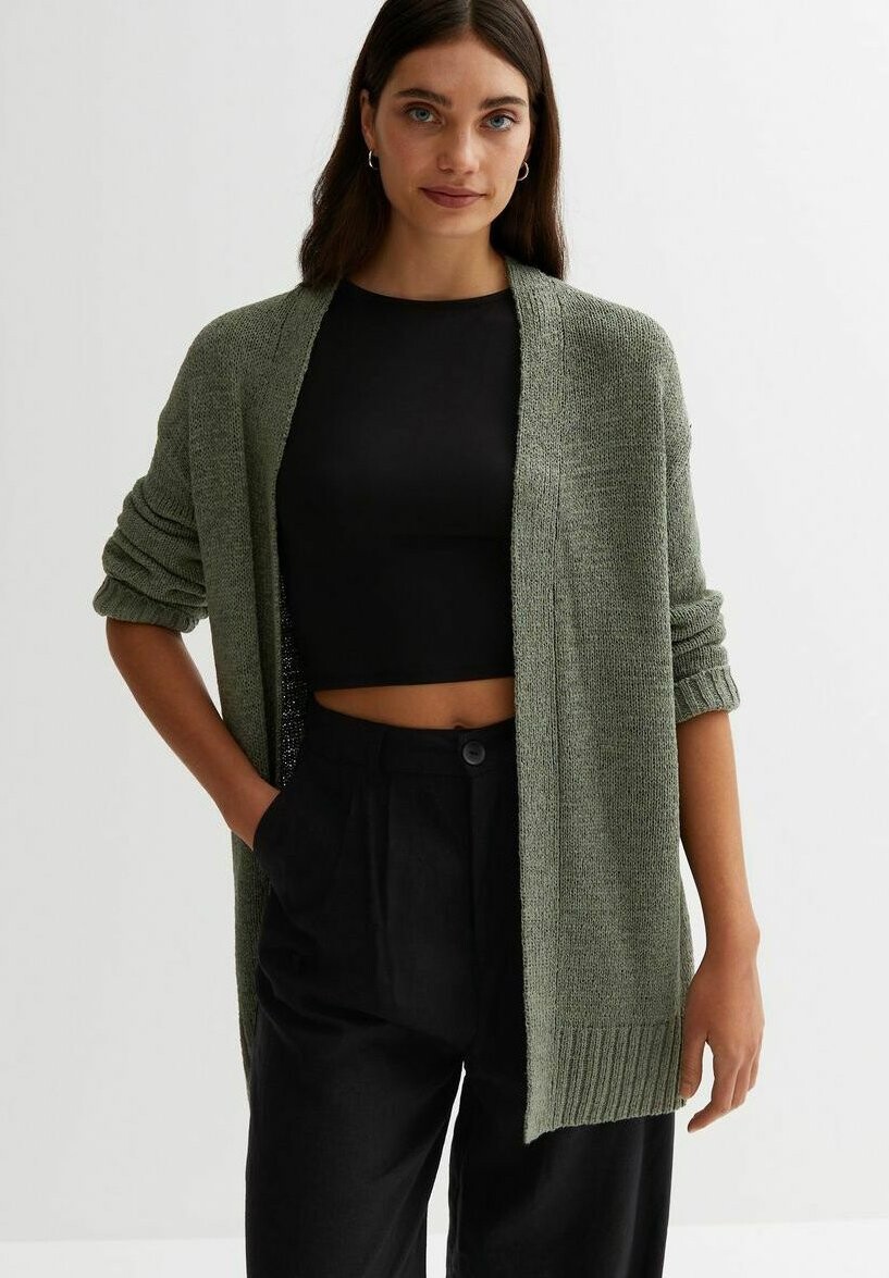 

Кардиган New Look, оливковый, Зеленый