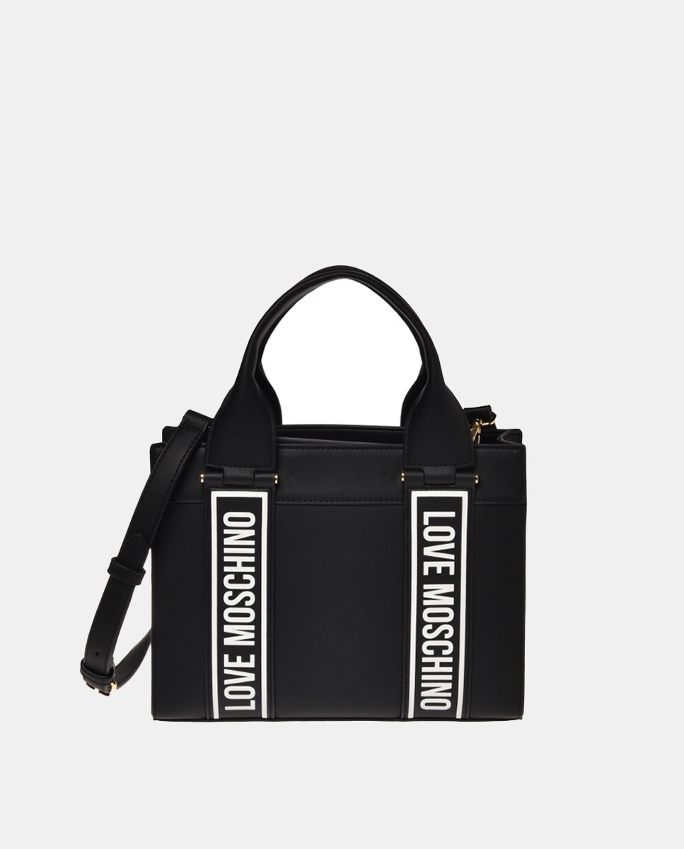 

Черная сумочка с контрастной надписью Love Moschino, черный