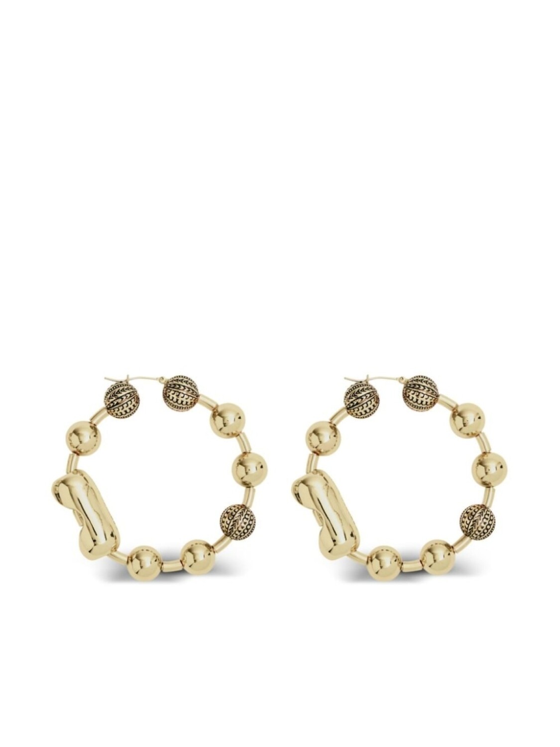 

Серьги-кольца Marc Jacobs, золотой