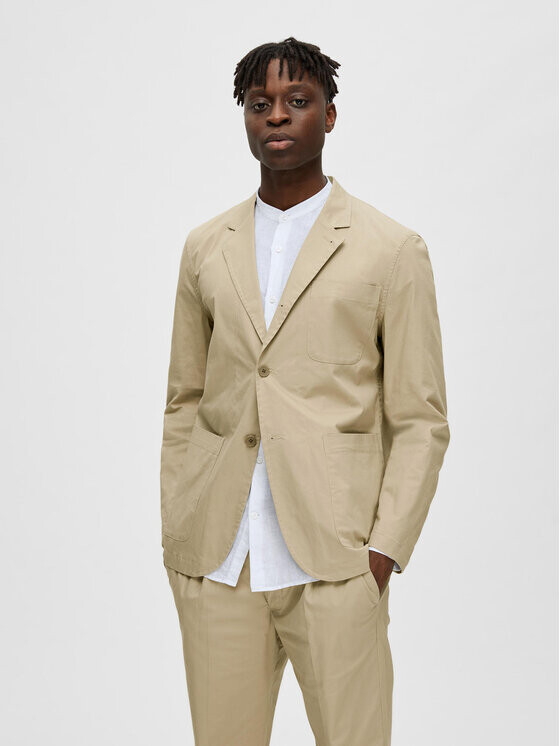 

Куртка стандартного кроя Selected Homme, бежевый