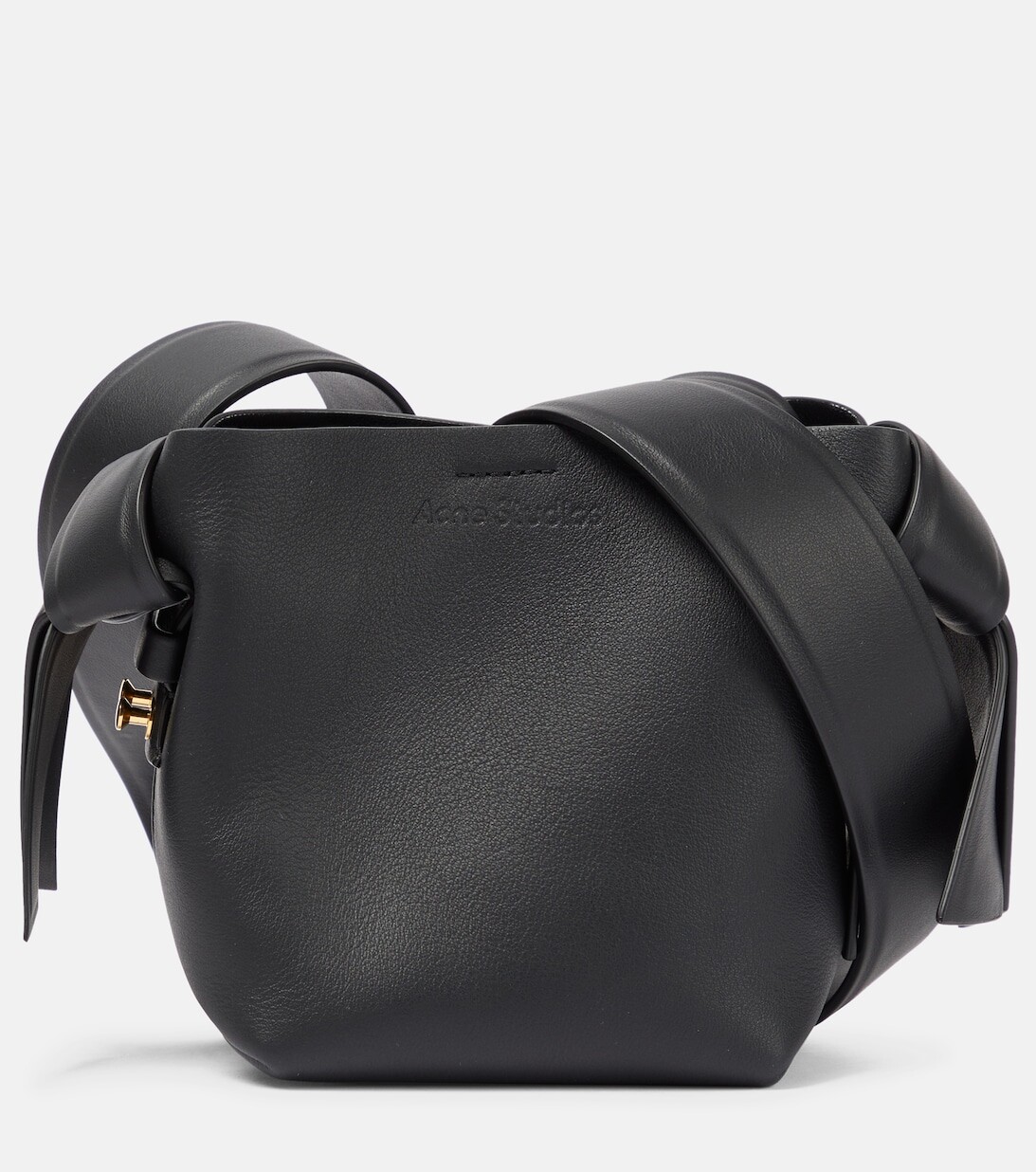 

Сумка на плечо Musubi из микрокожи Acne Studios, черный