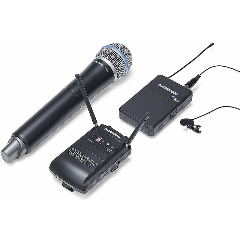 

Беспроводная система Samson Concert 88 Camera Combo Dual-Channel UHF Wireless Lavalier/Handheld Mic System - D Band (542–566 MHz)