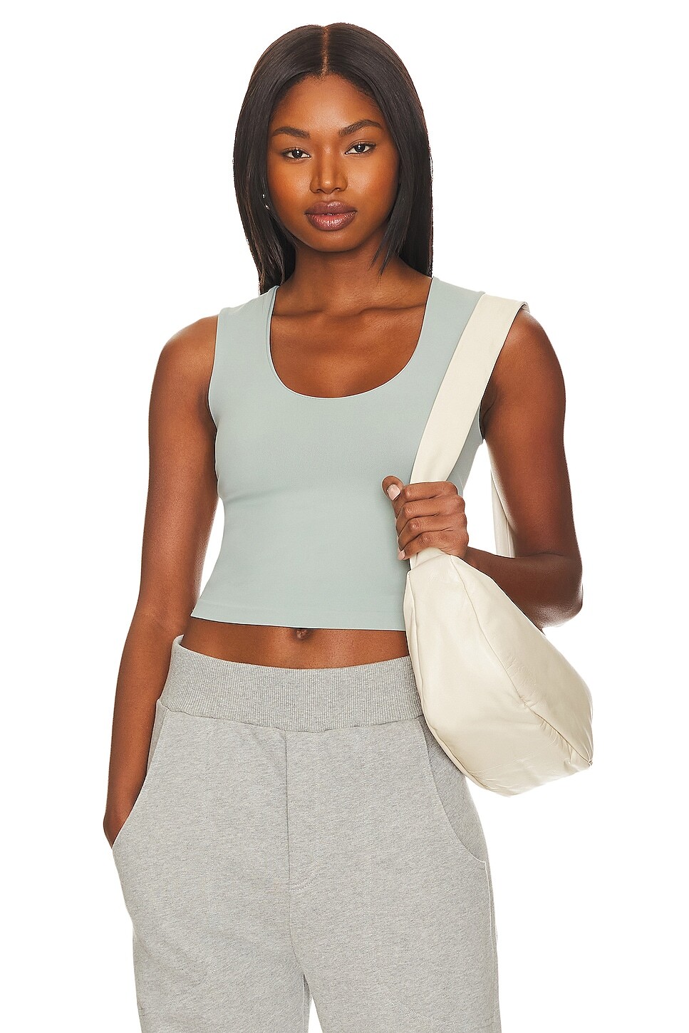 

Майка Free People x Intimately FP Clean Lines Muscle Cami In Iceberg Green, цвет Iceberg Green