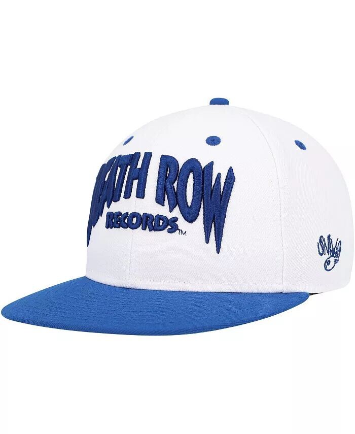 

Мужская бело-синяя кепка Death Row Records с узором пейсли Snapback Lids, белый