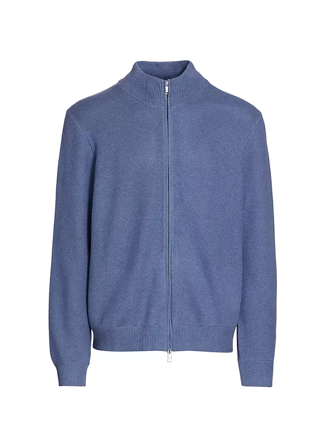 

Кардиган на молнии с воротником-стойкой Ralph Lauren Purple Label, синий