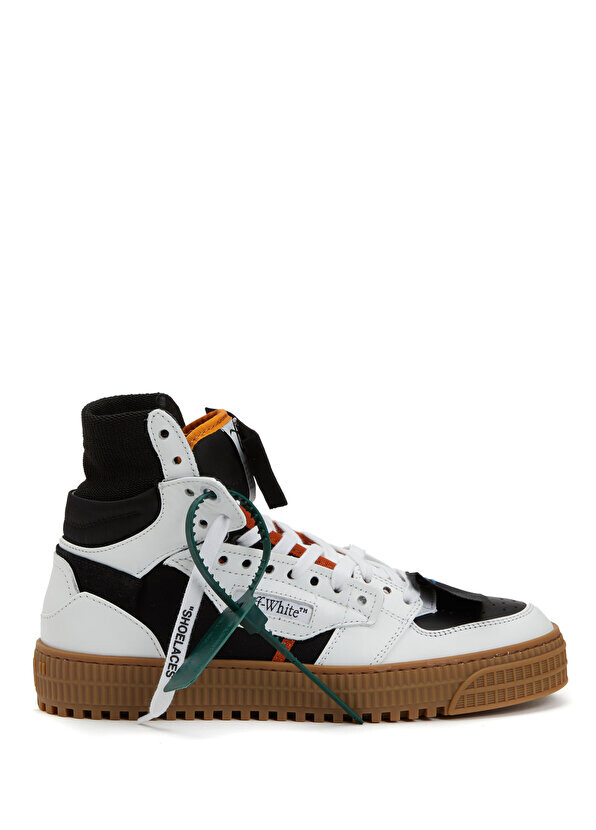 

Женские кроссовки длиной до щиколотки с черно-белым логотипом Off-White