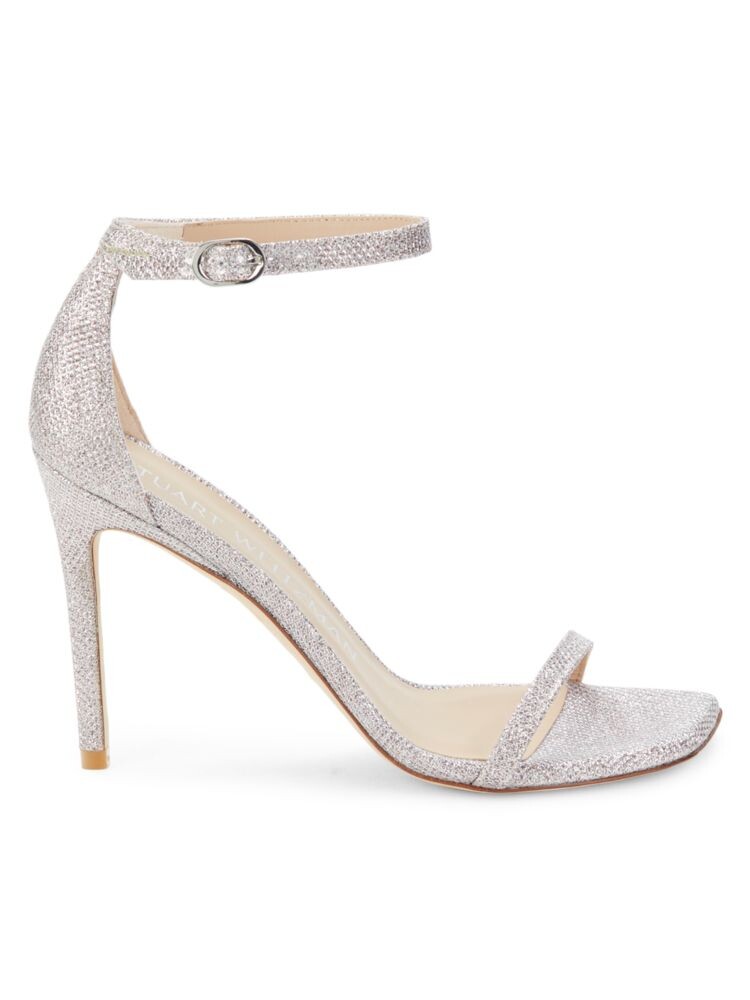

Сандалии Nudistcurve с текстурированным ремешком на щиколотке Stuart Weitzman, цвет Rosewater