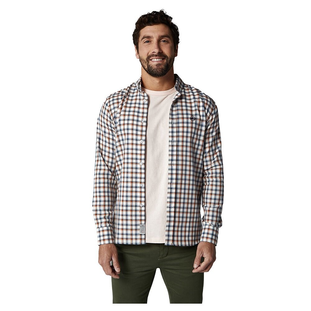 

Рубашка с длинным рукавом Altonadock Plaid Slim Fit, серый