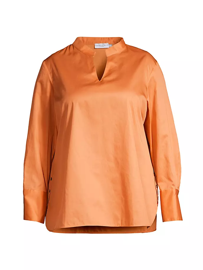 

Хлопковая блузка Ellis с зубцами Harshman, Plus Size, цвет persimmon