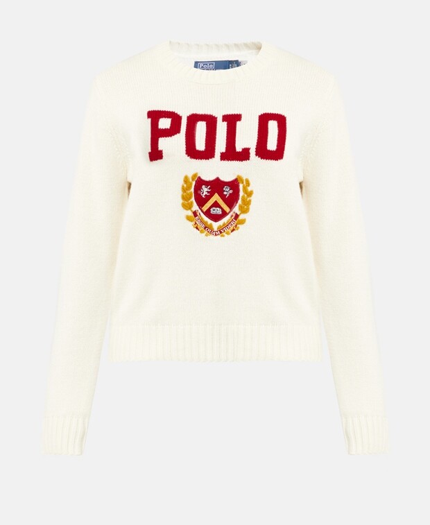 

Шерстяной джемпер Polo Ralph Lauren, естественный