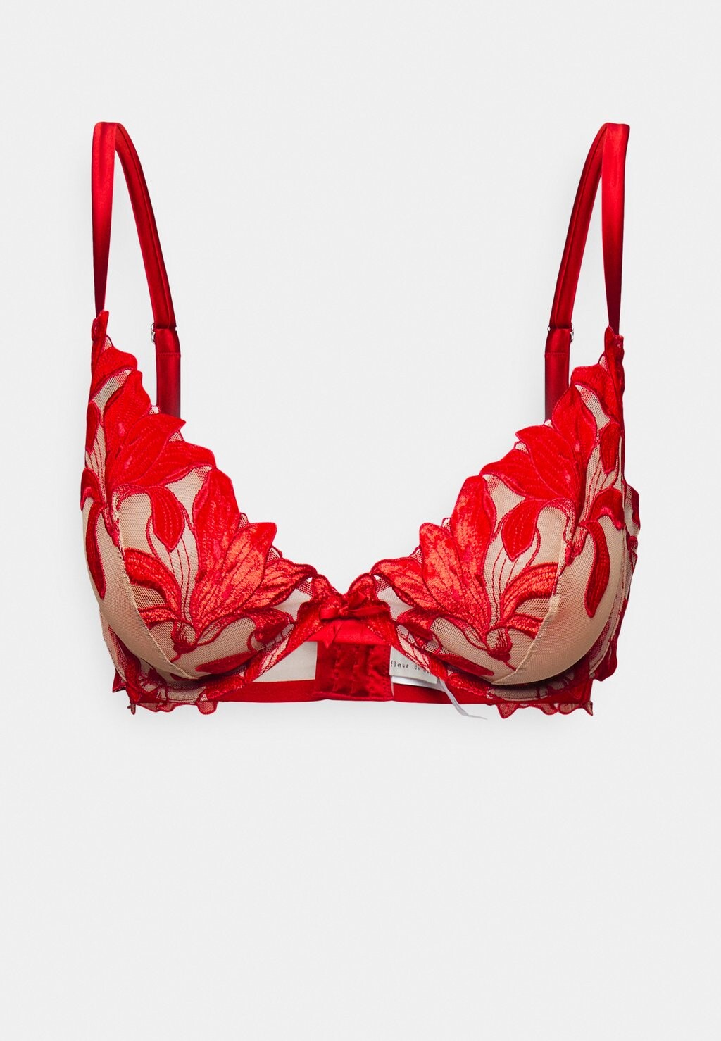

Бюстгальтер на косточках Fleur du Mal, красный