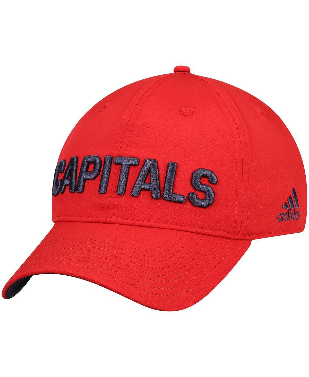 

Мужская красная регулируемая кепка Washington Capitals Sport City First adidas