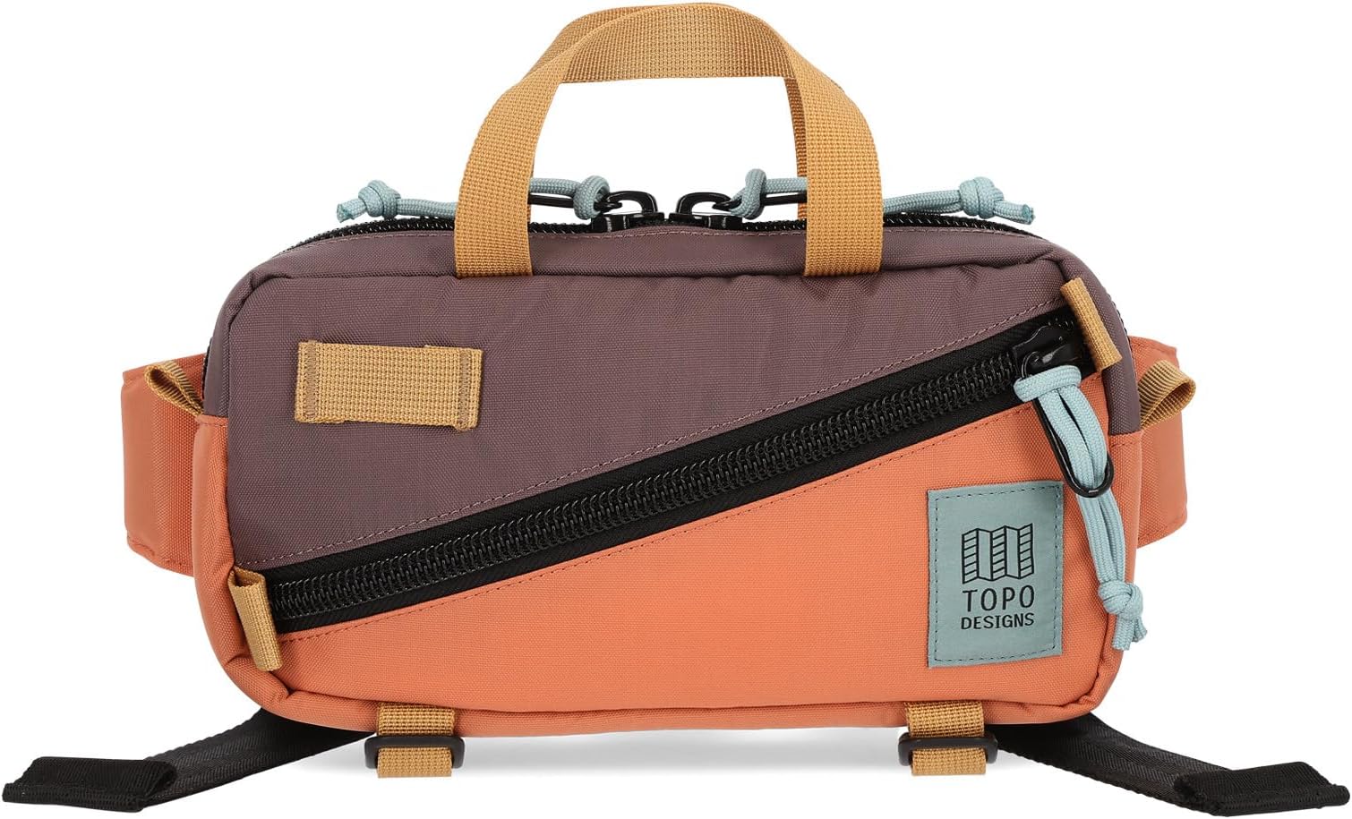 цена Поясная сумка Mini Quick Pack Topo Designs, цвет Coral/Peppercorn
