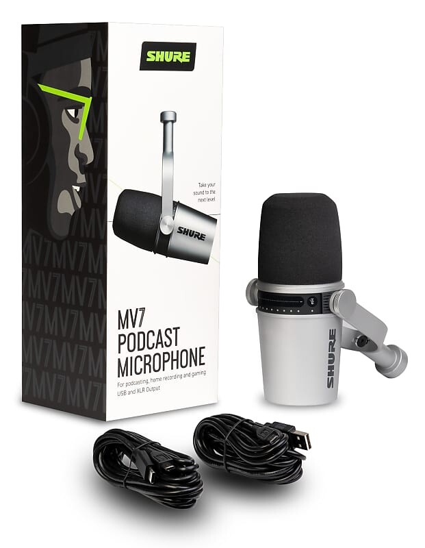 

Микрофон Shure MV7 Dynamic USB Podcast Microphone