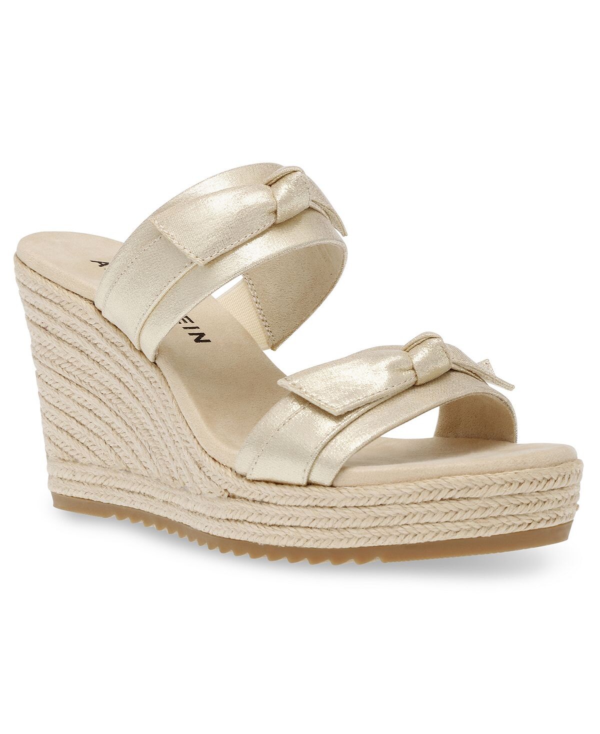 

Женские босоножки на танкетке Whisper Anne Klein, золотой