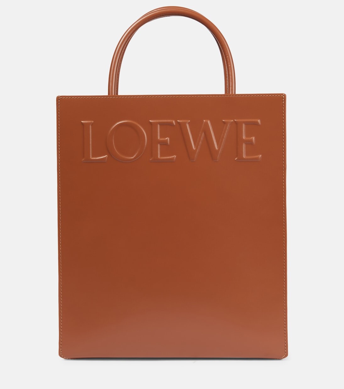 

Стандартная кожаная сумка-тоут формата а4. Loewe, коричневый