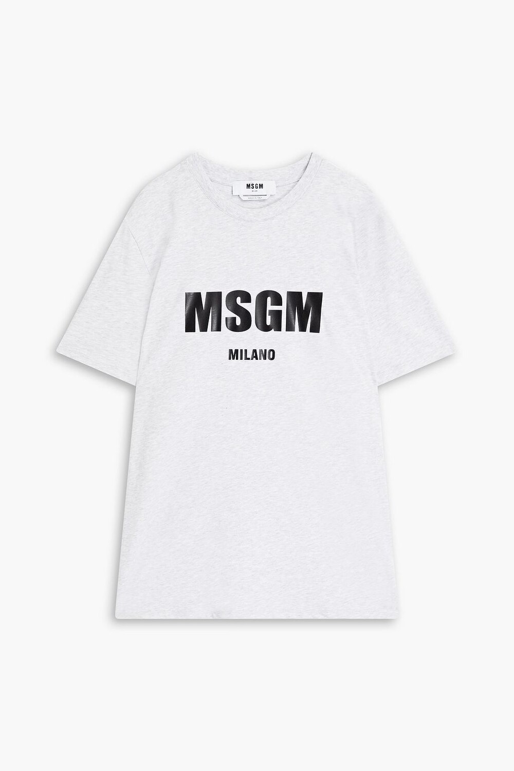 

Футболка из хлопкового джерси с меланжевым принтом MSGM, серый