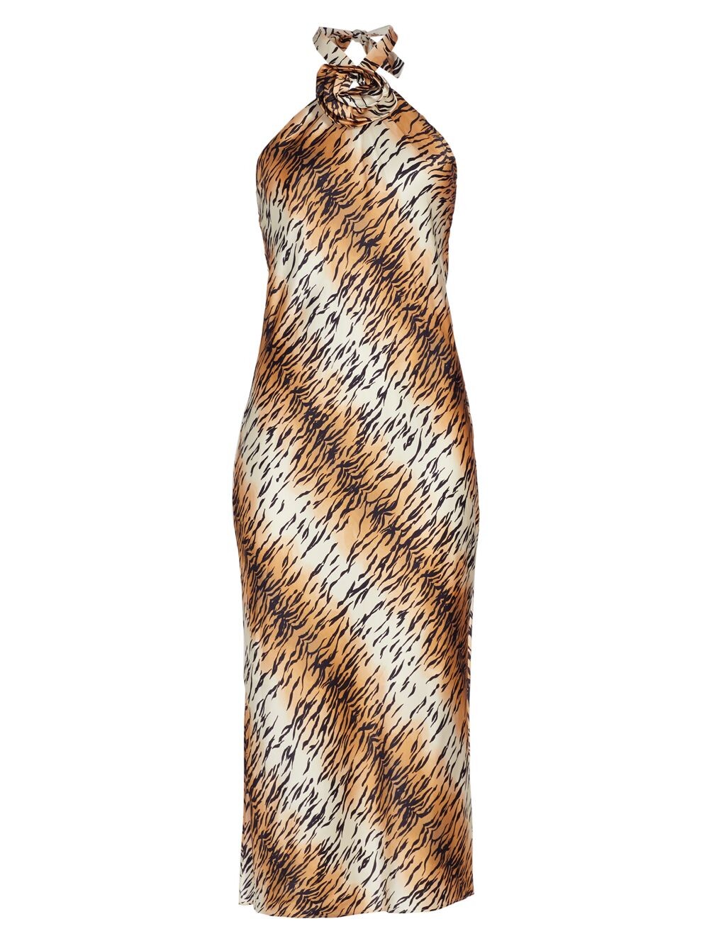 

Шелковое платье миди Lenzy Tiger Cami NYC